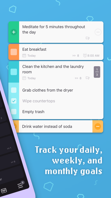 Captura de pantalla de la app Habitica